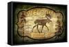 Welcome Lodge Moose-LightBoxJournal-Framed Stretched Canvas