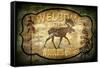 Welcome Lodge Moose-LightBoxJournal-Framed Stretched Canvas