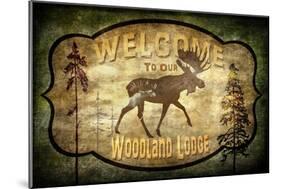 Welcome Lodge Moose-LightBoxJournal-Mounted Giclee Print