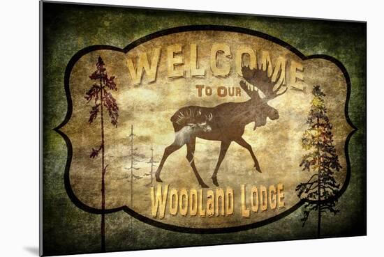 Welcome Lodge Moose-LightBoxJournal-Mounted Giclee Print