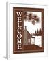 Welcome Log Cabin-Mark Frost-Framed Giclee Print