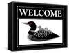 Welcome Loon-Mark Frost-Framed Stretched Canvas