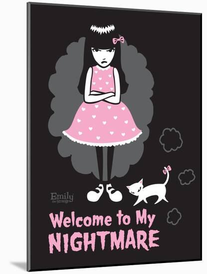 Welcome Nightmare-Emily the Strange-Mounted Poster