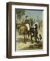 Welcome of an Explorer in an African Village (An Exotic Visitor), 1857-Jules Didier-Framed Giclee Print