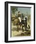 Welcome of an Explorer in an African Village (An Exotic Visitor), 1857-Jules Didier-Framed Giclee Print