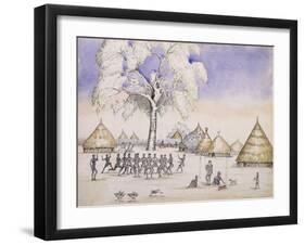 Welcome on Our Return from Shooa, 1864-Sir Samuel Baker-Framed Giclee Print