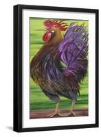 Welcome Rooster-Gigi Begin-Framed Giclee Print