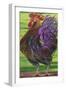 Welcome Rooster-Gigi Begin-Framed Giclee Print