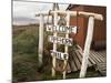 Welcome Sign, Cape Horn Island, Chile, South America-Ken Gillham-Mounted Photographic Print