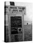 Welcome Sign for Spring Breakers, 1962-null-Stretched Canvas