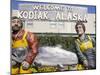 Welcome Sign, Kodiak Island, Kodiak, Alaska, USA-Ken Gillham-Mounted Photographic Print