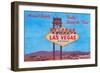 Welcome Sign, Las Vegas, Nevada-null-Framed Art Print