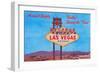 Welcome Sign, Las Vegas, Nevada-null-Framed Art Print