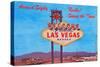 Welcome Sign, Las Vegas, Nevada-null-Stretched Canvas