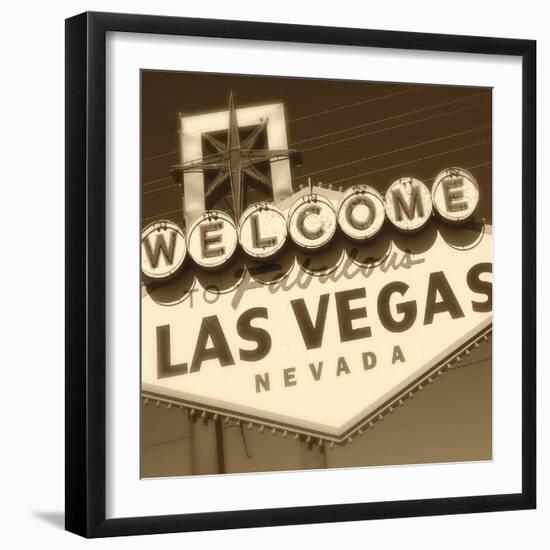 Welcome Sign-Walter Robertson-Framed Art Print