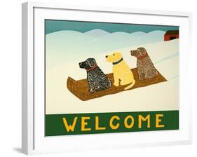 Welcome Sled Dogs-Stephen Huneck-Framed Giclee Print