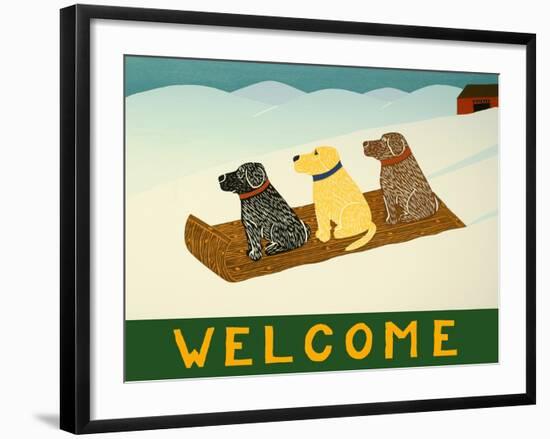 Welcome Sled Dogs-Stephen Huneck-Framed Giclee Print