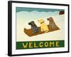 Welcome Sled Dogs-Stephen Huneck-Framed Giclee Print