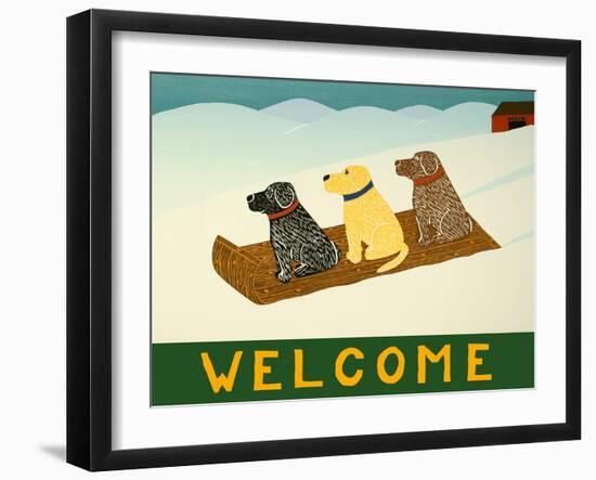 Welcome Sled Dogs-Stephen Huneck-Framed Giclee Print