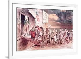 Welcome to All from the American Magazine 'Puck'-Joseph Keppler-Framed Giclee Print