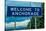 Welcome to Anchorage, Alaska Road Sign-null-Stretched Canvas