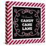 Welcome to Candy Cane Lane-Andi Metz-Stretched Canvas