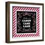 Welcome to Candy Cane Lane-Andi Metz-Framed Art Print