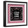 Welcome to Candy Cane Lane-Andi Metz-Framed Art Print