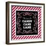 Welcome to Candy Cane Lane-Andi Metz-Framed Art Print