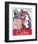 Welcome to Cuba-Vintage Poster-Framed Art Print