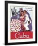 Welcome to Cuba-Vintage Poster-Framed Art Print