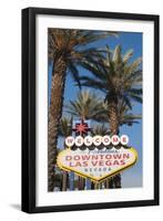 Welcome to Downtown Las Vegas Sign, Las Vegas, Nevada, USA-Michael DeFreitas-Framed Photographic Print