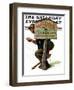 "Welcome to Elmville" Saturday Evening Post Cover, April 20,1929-Norman Rockwell-Framed Giclee Print