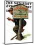 "Welcome to Elmville" Saturday Evening Post Cover, April 20,1929-Norman Rockwell-Mounted Giclee Print