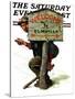 "Welcome to Elmville" Saturday Evening Post Cover, April 20,1929-Norman Rockwell-Stretched Canvas