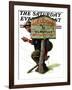 "Welcome to Elmville" Saturday Evening Post Cover, April 20,1929-Norman Rockwell-Framed Giclee Print