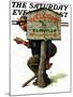 "Welcome to Elmville" Saturday Evening Post Cover, April 20,1929-Norman Rockwell-Mounted Giclee Print