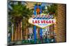 Welcome To Fabulous Las Vegas Nevada Sign, Las Vegas, Clark County, Nevada, USA-null-Mounted Photographic Print