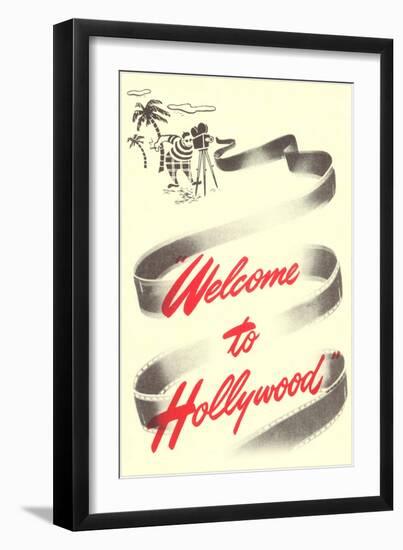 Welcome To Hollywood, Los Angeles, California-null-Framed Art Print