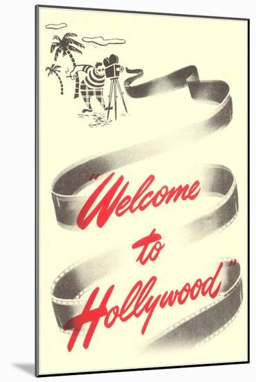 Welcome To Hollywood, Los Angeles, California-null-Mounted Art Print
