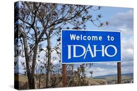 Welcome to Idaho Sign-Paul Souders-Stretched Canvas