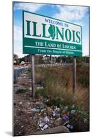 Welcome to Illinois and Trash-Joseph Sohm-Mounted Photographic Print