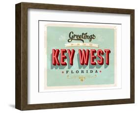 Welcome To Key West-null-Framed Art Print