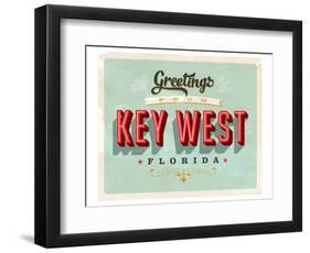 Welcome To Key West-null-Framed Art Print