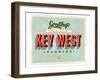 Welcome To Key West-null-Framed Art Print