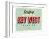 Welcome To Key West-null-Framed Art Print