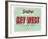 Welcome To Key West-null-Framed Art Print