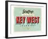 Welcome To Key West-null-Framed Art Print