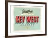 Welcome To Key West-null-Framed Art Print