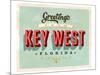 Welcome To Key West-null-Mounted Art Print